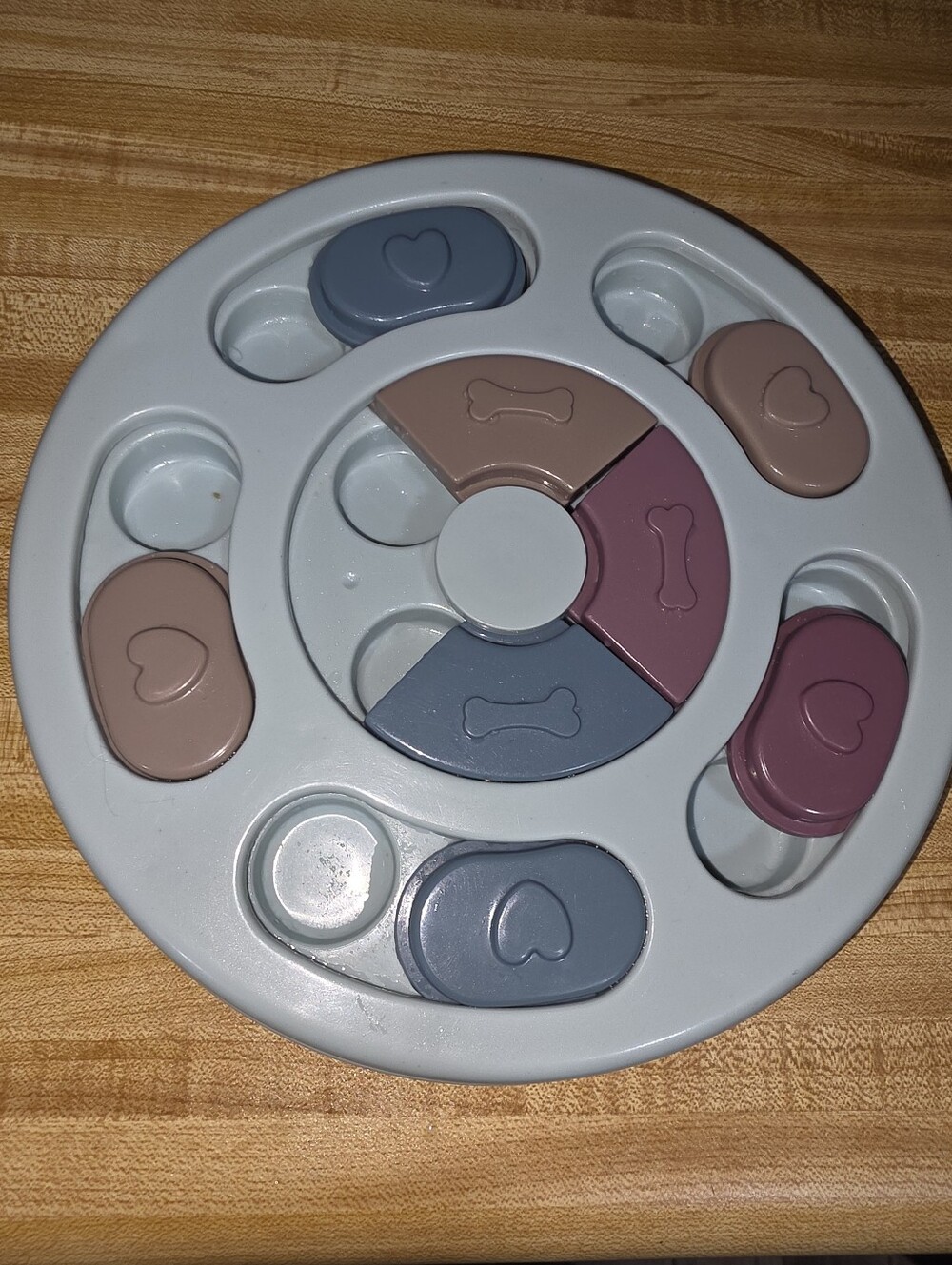 Interactive Kids Puzzle Toy - Pastel Blue, Pink & Taupe